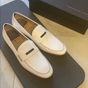 NEW Alessandro Dell’Acqua Men’s Leather Loafers